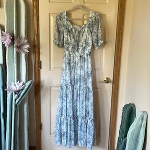 NWOT Baltic Born Alice Smocked Maxi Dress
